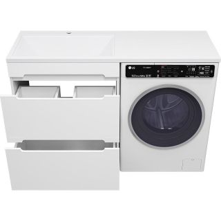 Напольная тумба под раковину Misty Байкал 130 L УТ000014752 68.6 см белый