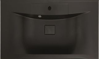 Раковина из искусственного мрамора Art&Max 75см чёрный матовый AM-LAV-750-MR-FP-Nero