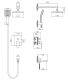 Душевой комплект Splenka S01.27 хром