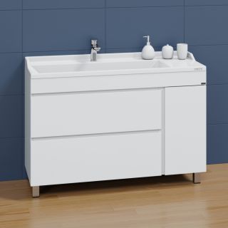 Напольная тумба под раковину Санта Марс 700423 120 см янтарный