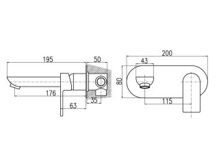 Смеситель для раковины Rav Slezak Vltava VT435CMAT Черный матовый