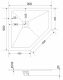 Душевой поддон Grossman Strong GR-S29090D 90x90см графит
