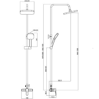 Душевая система OneLife P01-912cr хром