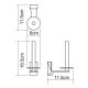 Wasserkraft Leine K-5097 Держатель туалетной бумаги
