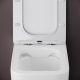 Приставной унитаз Ceramica Nova Cubic CN1809 безободковый белый