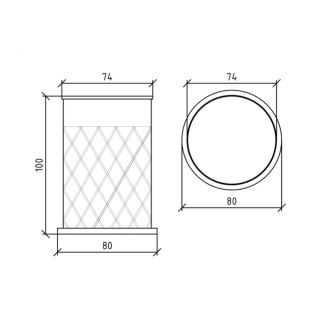 Стакан Boheme хром 10217