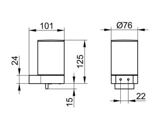 Дозатор для жидкого мыла Keuco Plan 14951370000 черный