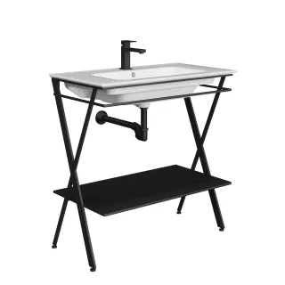 Металлическая структура-консоль Kerama Marazzi Piano Next PIA.N.85\BLK 85 см чёрный матовый