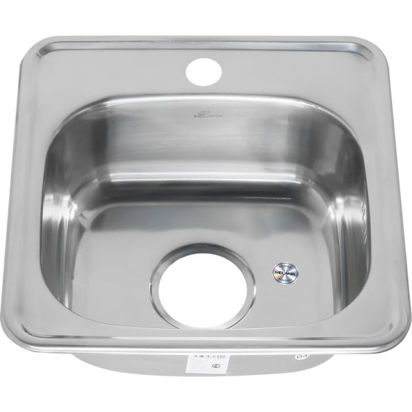 Мойка 3838 Melana 0,6/160 хром с сифоном (022 t *15)