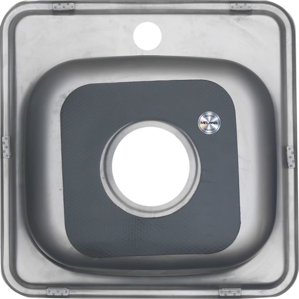 Мойка 3838 Melana 0,6/160 хром с сифоном (022 t *15)