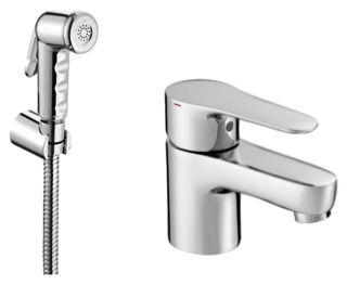 Смеситель Jacob Delafon JULY E16319-4-CP для раковины с гигиеническим душем