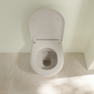 Унитаз подвесной Villeroy Boch  Subway 2.0 с открытым смывным краем Pergamon Бежевый