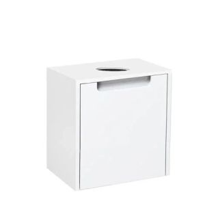 Тумба Runo Бари - Микра 40 подвесная белая под накладной умывальник (00-00001975)