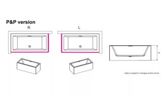 Акриловая ванна Riho Rethink Cubic Plug and Play B109011005 R 190х90см белый