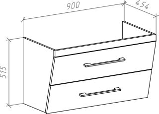 Тумба под раковину Bellezza Берта 90см бежевый 00000007108