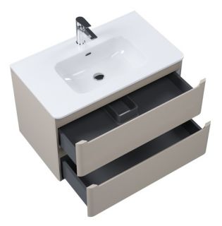 Подвесная тумба с раковиной IDDIS Edifice EDI80C0i95K 80см капучино