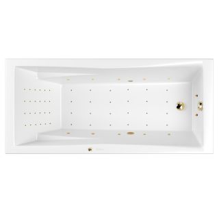 Гидромассажная ванна WHITECROSS Palace 0104.180080.100.NANO.GL 180x80 см Nano золото