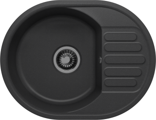 Мойка кухонная Polygran Quartz Bond-610 688353 уголь