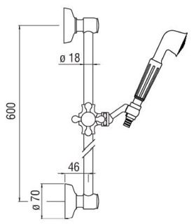 Душевой гарнитур Nobili AD140/10BR бронза