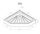Душевой поддон Cerutti SPA P91C 90x90см