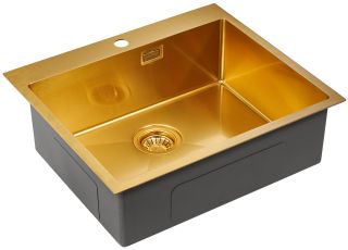 Мойка кухонная Paulmark Isar PM805951-BG брашированное золото