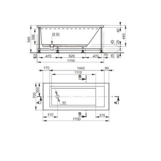 Veedi Ванна акриловая Anica 13017070 170х70