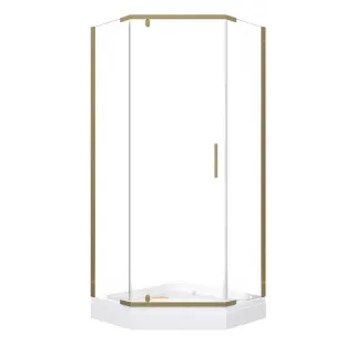 Душевой уголок Triton Дека -Голд Щ0000073923 90x90 см профиль золото стекло прозрачное
