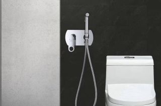 Гигиенический душ со смесителем Rose R205 хром