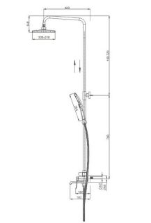 Душевая стойка Splenka S31.24.09 графит
