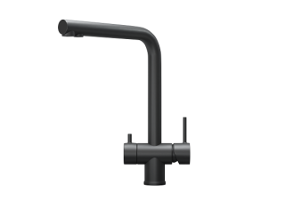 Смеситель для кухни Granula Kitchen Space 7011, ЧЕРНЫЙ МАТОВЫЙ