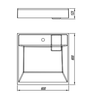 Раковина над стиральной машиной Florentina Лагуна 60см белый
