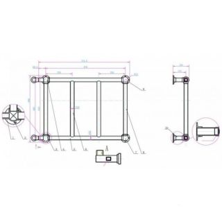Электрический полотенцесушитель Boheme Palazzo золото 716