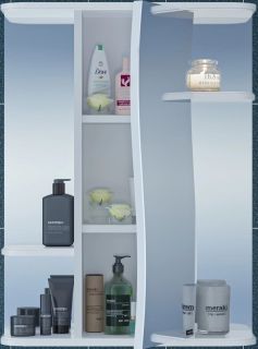 Зеркальный шкаф СанТа Лира 101052 55см белый