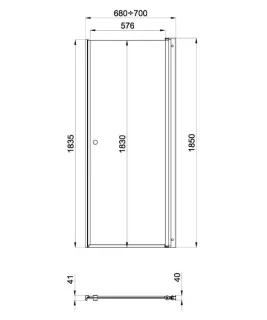 Душевая дверь Triton Уно Щ0000036860 70 см профиль хром стекло прозрачное