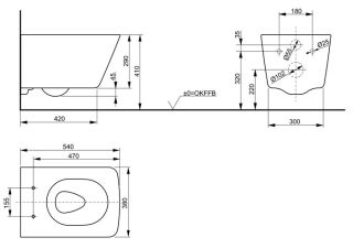 Подвесной унитаз TOTO SP CW532Y безободковый белый