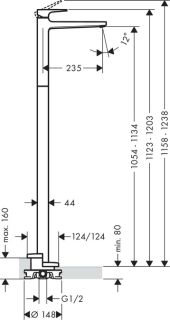 Смеситель Hansgrohe Metropol 74530000 для раковины