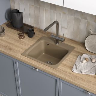 Мойка кухонная Reflexion Base 43-SD RX0743SD песочный