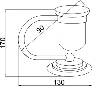 Стакан Boheme Murano бронза 10911-BR