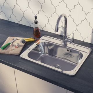 Мойка кухонная IDDIS Basic хром глянцевый BAS53P0i77