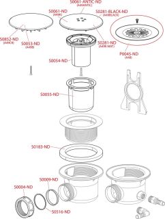Сифон для душевого поддона AlcaPlast хромированный A49CR