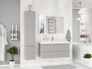 Подвесная тумба под раковину Brevita Victory 105 УТ000025791 серый