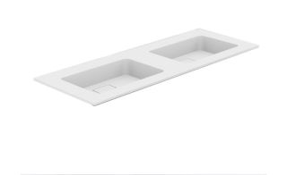 Раковина-моноблок Armadi Art Quatro 793-140-2-W две чаши 140 см белый