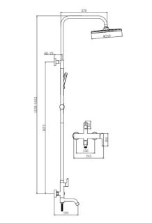 Душевая система Splenka S221.24.05 сатин