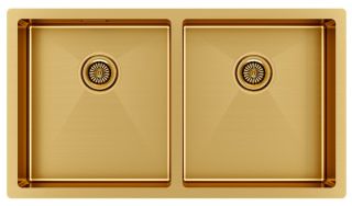 Мойка кухонная Paulmark Gerberg PM237844-BG брашированное золото