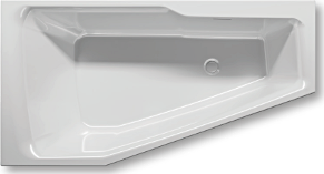 Акриловая ванна Riho Rethink Space Plug and Play B111005005 R 160х75см белый