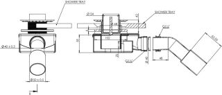 8.21.31-SF Priority/Infinity сифон для поддонов, без крышки/накладки (301287)