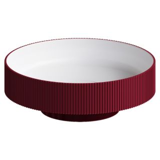 Раковина накладная Armadi Art Sole Corian 801-R-BUR 40 см бургунди