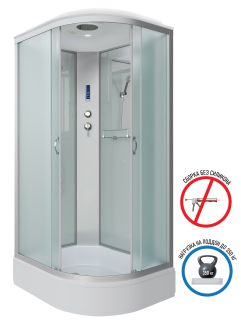 Душевая кабина Niagara NG-33294-14LP 120x90см серебро/матовое