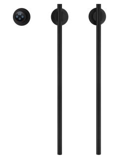 Полотенцесушитель электрический встраиваемый Wonzon & Woghand Dortmund WW-A362-MB 58x45 см с внутренней частью чёрный матовый