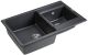 Мойка кухонная Paulmark Tandem PM238250-BLM чёрный металлик